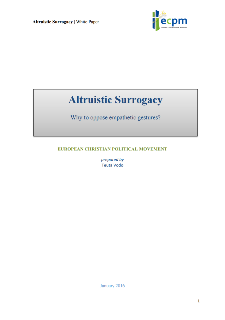 Altruistic Surrogacy